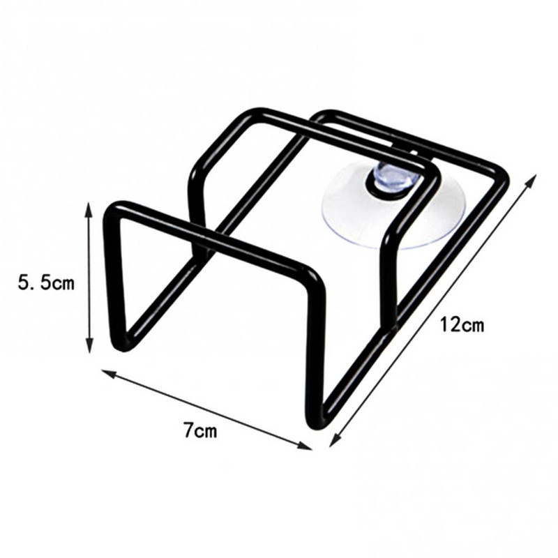 Držač za sušenje za pohranu spužve Metalna usisna čašica Polica za odvod sudopera Polica Razne stvari Sanitarno čisto Praktična izdržljiva polica