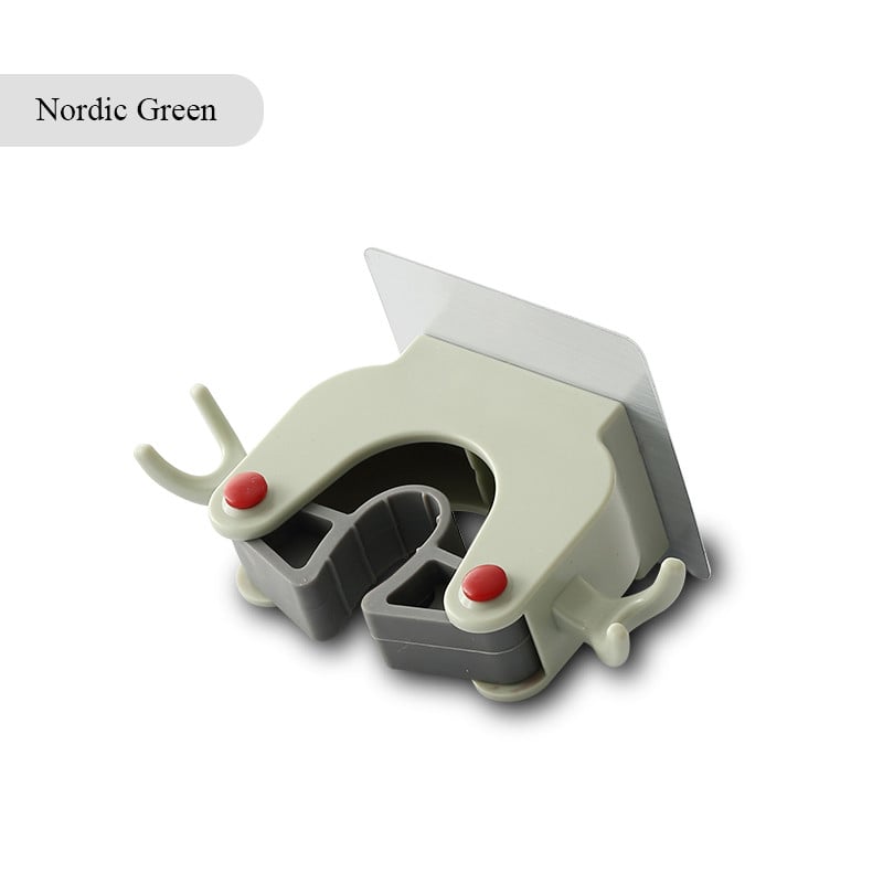 Bešavni držač za brisanje bez noktiju, višenamjenska kuka za pohranu, kupaonska zidna vješalica za metlu, stezaljka za brisanje