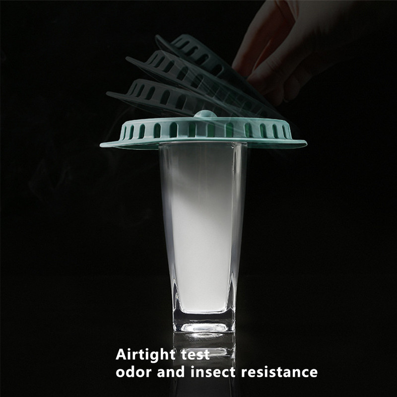 Silikonski čep za kosu za umivaonik 2-u-1 umivaonik za kadu Cjedilo Pod kupaonice Poklopac za odvod kanalizacije u kuhinji Tamnozelena