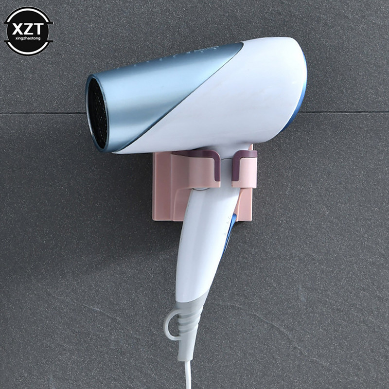 Matu žāvētāja turētājs pie sienas stiprināms vannas istabas organizatora statīvs plaukts ar piederumu kabeļu pakaramo uzglabāšanas plauktu mājām