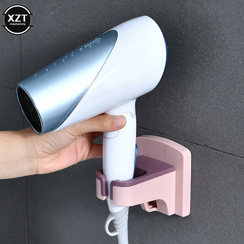 Matu žāvētāja turētājs pie sienas stiprināms vannas istabas organizatora statīvs plaukts ar piederumu kabeļu pakaramo uzglabāšanas plauktu mājām