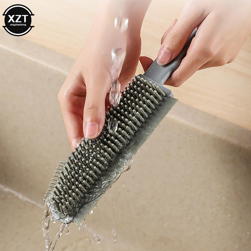 Jauns 3 vienā silikona spraugu tīrīšanas virtuves dekontaminācijas birste tīrīšanas birste Stikla skrāpēšana Dead Spot grīdas suku tīrīšanas rīks