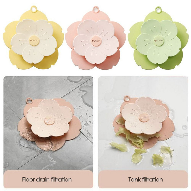 Mājas un virtuves kanalizācija pretbloķēšanas silikona matu filtra notekas vāks grīda kanalizācijas vāks izlietnes sietiņš