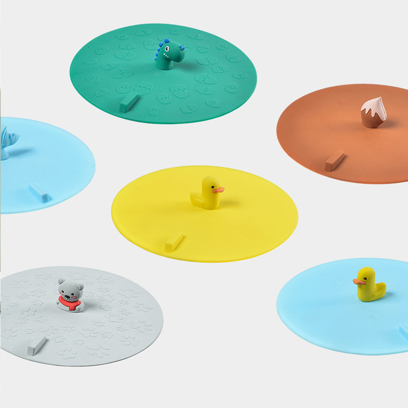 1PC Silikonski poklopac za brtvljenje za uklanjanje mirisa iz kanalizacije Poklopac za brtvljenje odvoda protiv mirisa Okrugli podni poklopci za odvode za kuhinju i kupaonicu