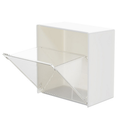 Zidna preklopna kutija za pohranu Prozirna ljepljiva kutija za pohranu malih predmeta bez bušenja Višenamjenska kutija za pohranu organizatora