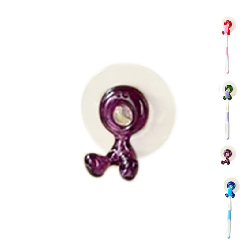 Zobu birstes turētājs Modes mājas vannas istaba Zobu birstes piesūcekņu turētājs Rack sienas stiprinājuma statīvs