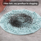 Lefolyó hajfogó szuper puha dugulásgátló TPR hajfogó zuhanyszűrő dugó tömítés lefolyó burkolat fürdőszobai kellékek