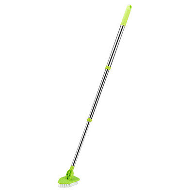 Mājsaimniecības tīrīšanas birste ar garu rokturi Nomainiet noņemamu sūkļa galvu trīsstūra birstei Virtuves sienas izlietnes rīks dušas vanna