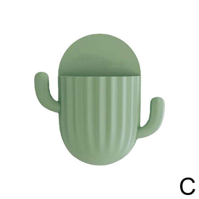 Slatki kaktus Zidni držač četkice za zube Samoljepljivi aparat za brijanje Zidni nosač Kuhinjski organizator Stalak Držač za pohranu Četkica za zube Bathroo Y1U6