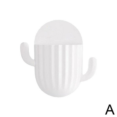 Slatki kaktus Zidni držač četkice za zube Samoljepljivi aparat za brijanje Zidni nosač Kuhinjski organizator Stalak Držač za pohranu Četkica za zube Bathroo Y1U6