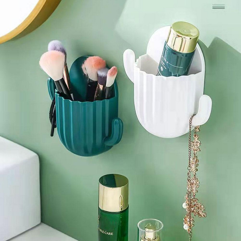 Slatki kaktus Zidni držač četkice za zube Samoljepljivi aparat za brijanje Zidni nosač Kuhinjski organizator Stalak Držač za pohranu Četkica za zube Bathroo Y1U6