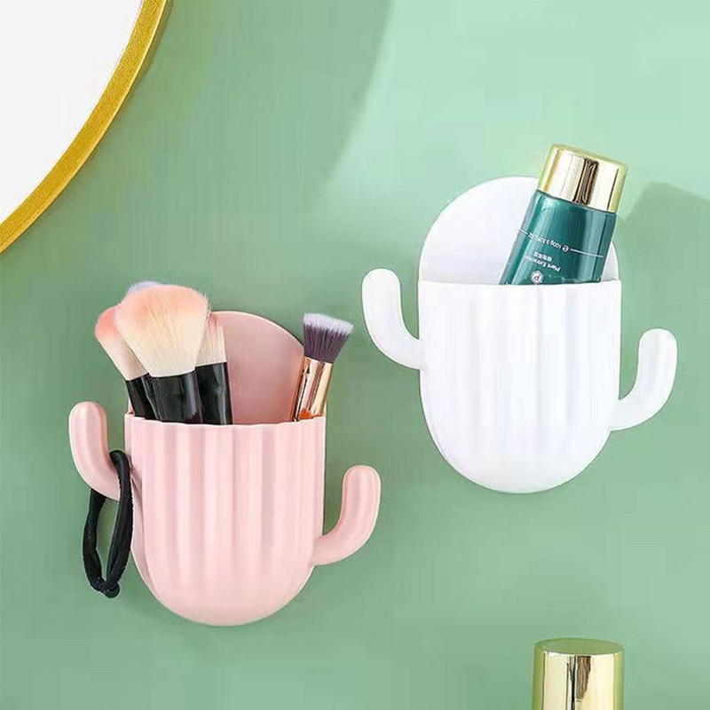 Slatki kaktus Zidni držač četkice za zube Samoljepljivi aparat za brijanje Zidni nosač Kuhinjski organizator Stalak Držač za pohranu Četkica za zube Bathroo Y1U6