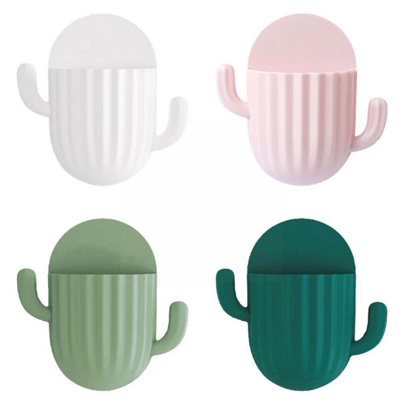 Slatki kaktus Zidni držač četkice za zube Samoljepljivi aparat za brijanje Zidni nosač Kuhinjski organizator Stalak Držač za pohranu Četkica za zube Bathroo Y1U6