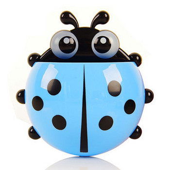 Cute Ladybird Beetle Οδοντόβουρτσα Θήκη οδοντόκρεμας Ράφια αποθήκευσης Ράφια μπάνιου αξεσουάρ μπάνιου Держатель зубной щетки 1 Τ.Κ.