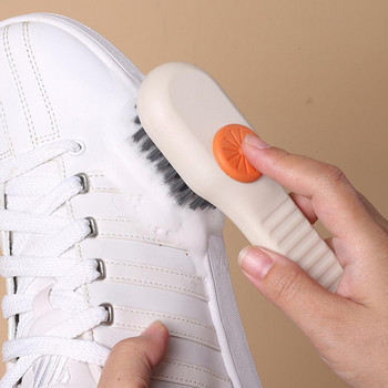 Многофункционални четки за обувки с дозатор за сапун Четка с дълга дръжка Почистващ препарат за дрехи Обувки Домашно пране Почистване Bru Q2U2
