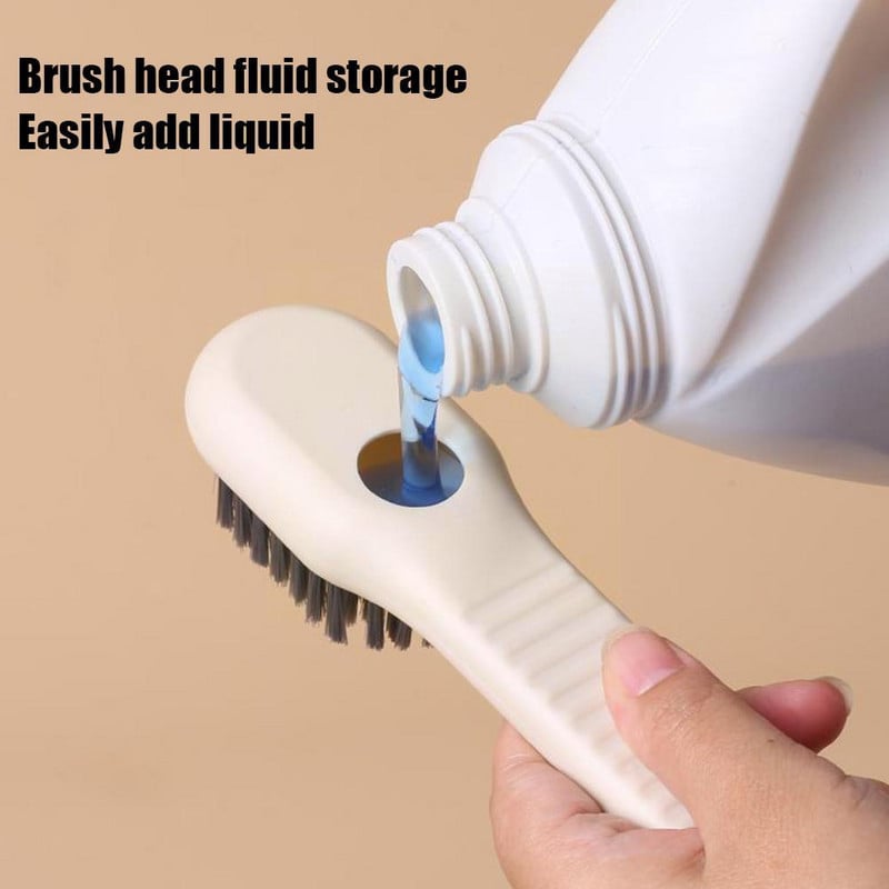 Višenamjenske četke za cipele s dozatorom sapuna Sredstvo za čišćenje četki s dugom ručkom za odjeću Cipele Pranje rublja u kućanstvu Bru Q2U2