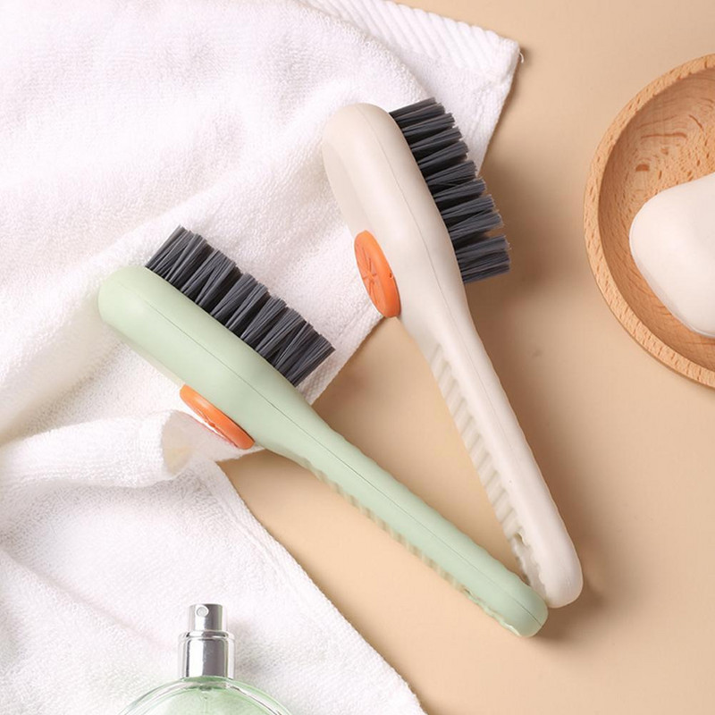 Višenamjenske četke za cipele s dozatorom sapuna Sredstvo za čišćenje četki s dugom ručkom za odjeću Cipele Pranje rublja u kućanstvu Bru Q2U2