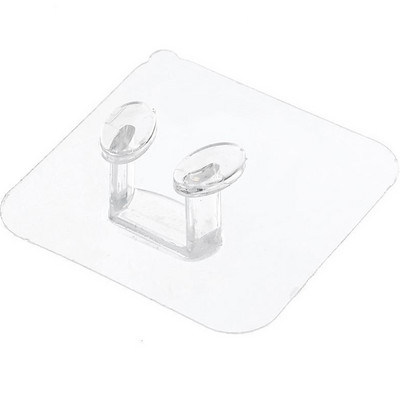 3kom/pakiranje Ljepljivi plastični utikač Držač utičnice Proziran Zid kućnog ureda Snažna vješalica Zidna kuka za pohranu Visoka kvaliteta