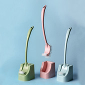 Tualetes birstes komplekts Piekarināmas sienas tips bez leņķa tīrīšanas Tualetes birstes pietupiens Mājsaimniecības sienas piekarināmās tīrīšanas birstes tīrīšana