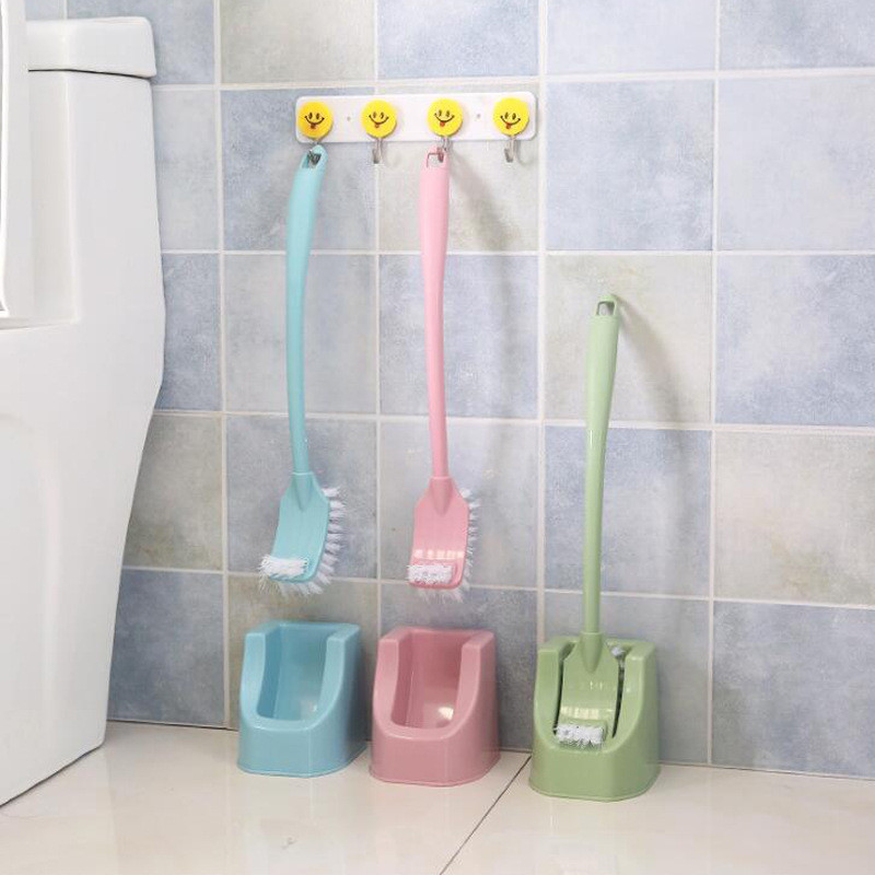 Tualetes birstes komplekts Piekarināmas sienas tips bez leņķa tīrīšanas Tualetes birstes pietupiens Mājsaimniecības sienas piekarināmās tīrīšanas birstes tīrīšana