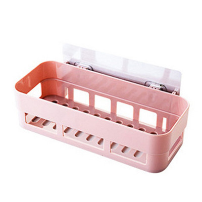 Plastični kuhinjski stalak za pohranu Samoljepljivi zidni organizator za pohranu WC Kupaonica Držač sitnica