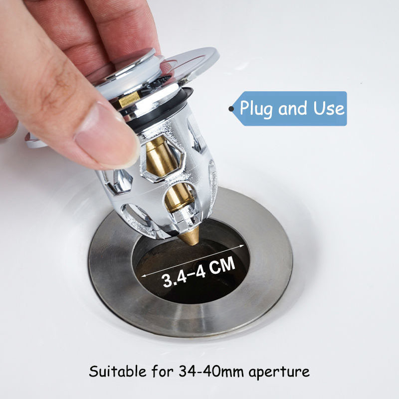 Univerzalni od nehrđajućeg čelika Pop-Up Bounce Core Umivaonik Filter za odvod Hvatač dlaka Cjedilo za tuš Umivaonik Čep za kadu Kupaonski alati