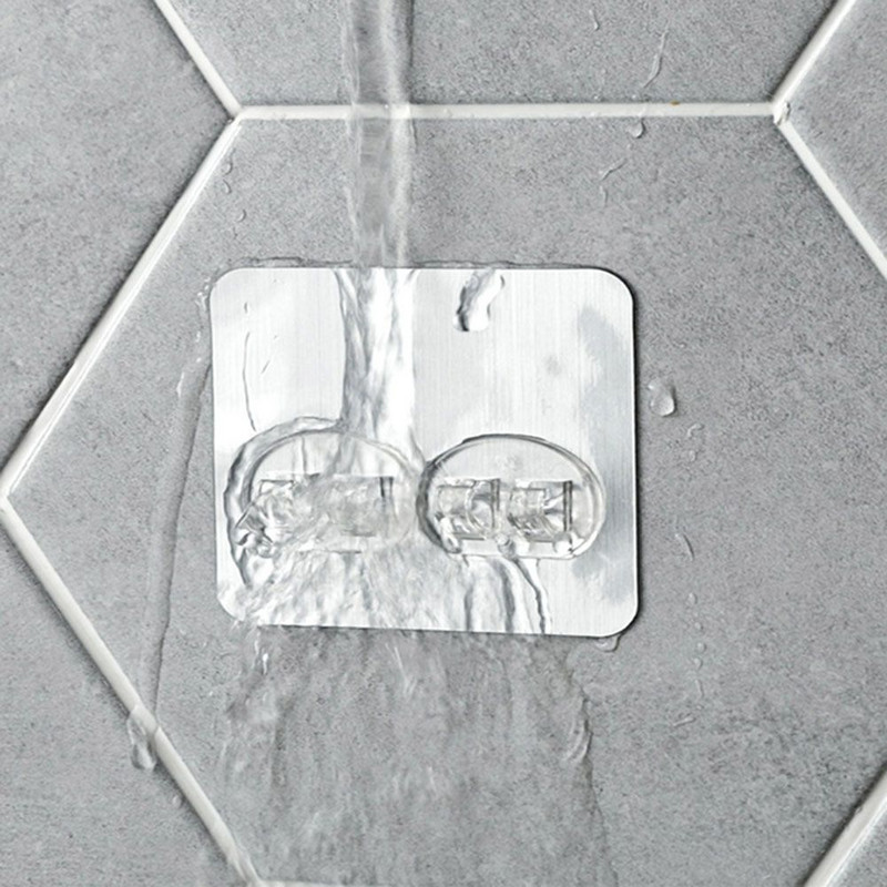 Avaleht Tugev isekleepuv riiulihoidik Harjatud konksuvaba Punch Hook Magic Kleebised Pandla Tugev mittejälgitav liim