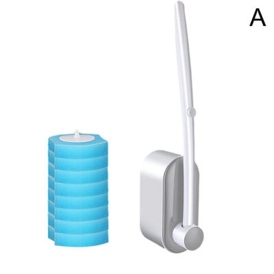 Tualetes birste Vienreizējās lietošanas birste tualetei Moderna higiēniska tualetes suka Vannas istabas piederumi ar garu rokturi vannas istabas tīrīšanas rīks