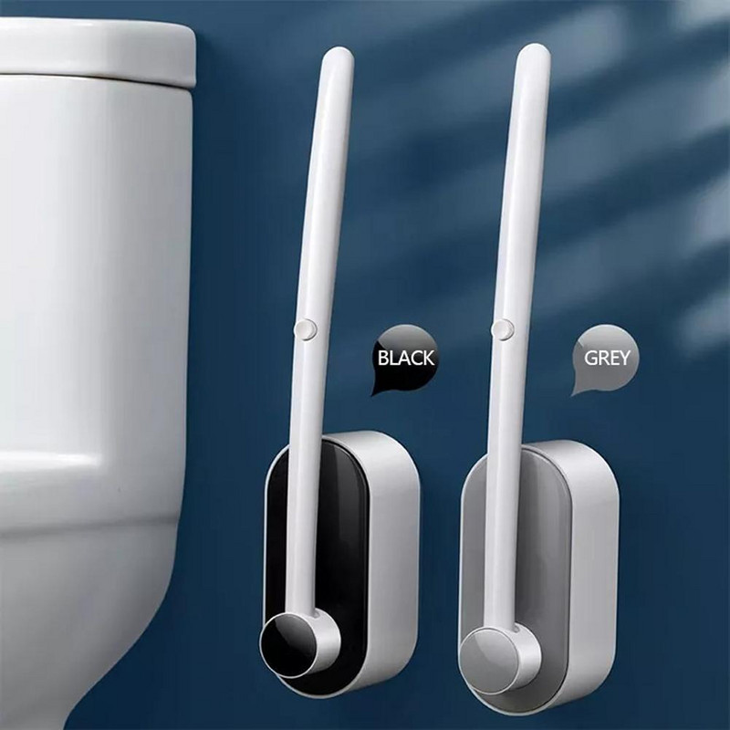 Tualetes birste Vienreizējās lietošanas birste tualetei Moderna higiēniska tualetes suka Vannas istabas piederumi ar garu rokturi vannas istabas tīrīšanas rīks