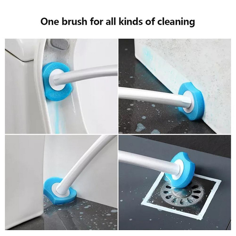 Tualetes birste Vienreizējās lietošanas birste tualetei Moderna higiēniska tualetes suka Vannas istabas piederumi ar garu rokturi vannas istabas tīrīšanas rīks