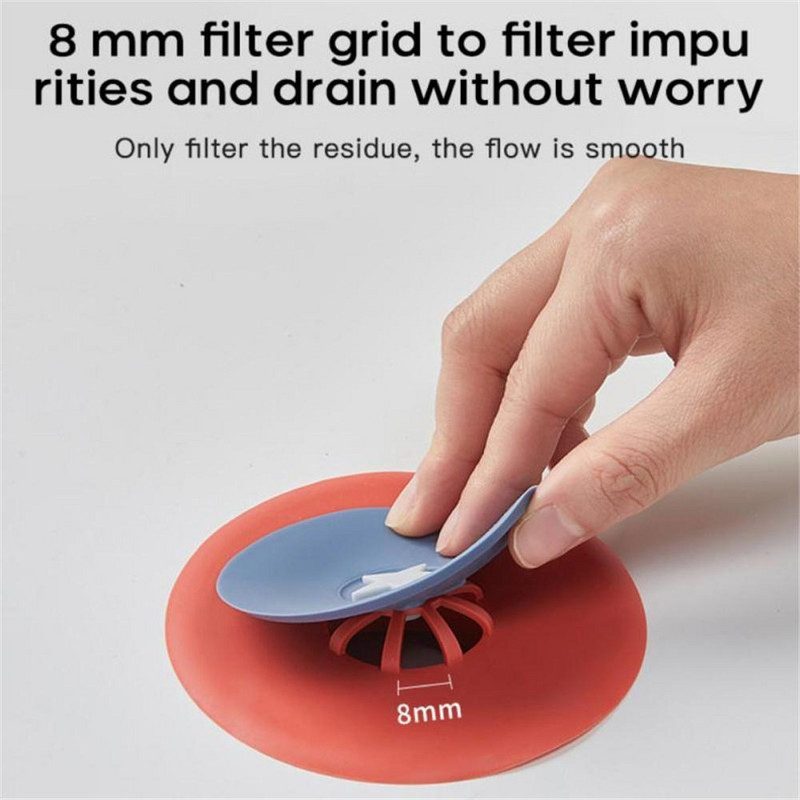 1Pc Press Tip Podni odvod Poklopac dezodoransa Umivaonik Filter za umivaonik Čep za kosu Čep za brtvljenje cijevi za dezodorans Dodatak za kuhinju/kupaonicu