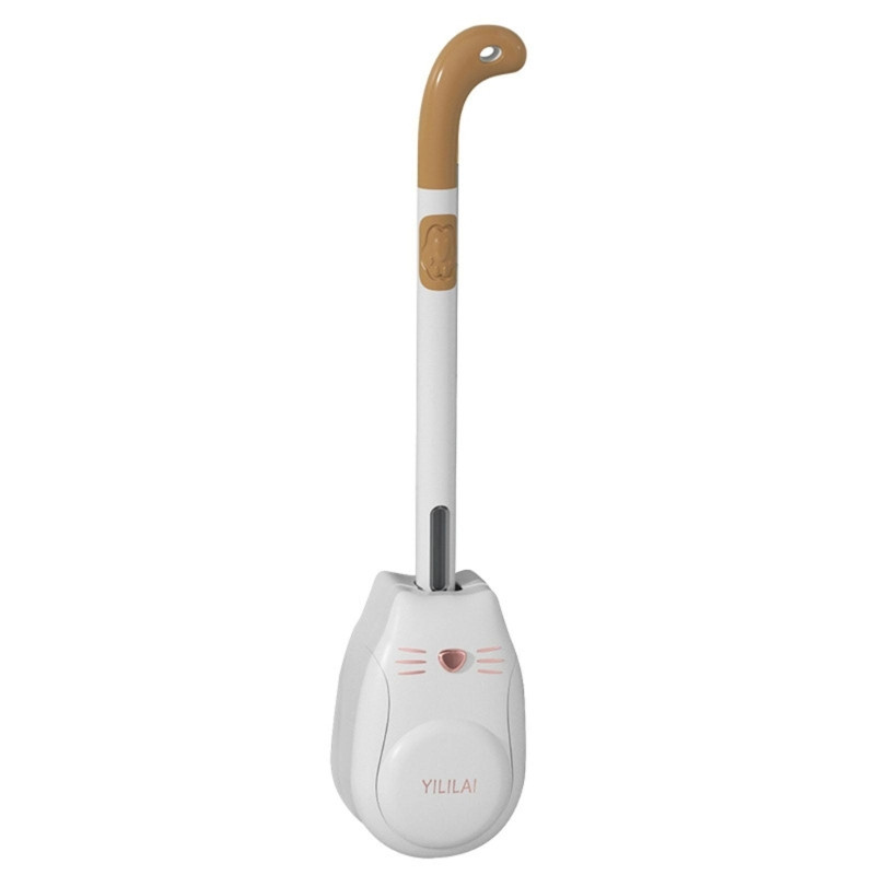 Silikona tualetes birste ar turētāju tualetes podu tīrīšanas birste Tualetes birste ar elastīgiem sariem tualetes tīrīšanas suku