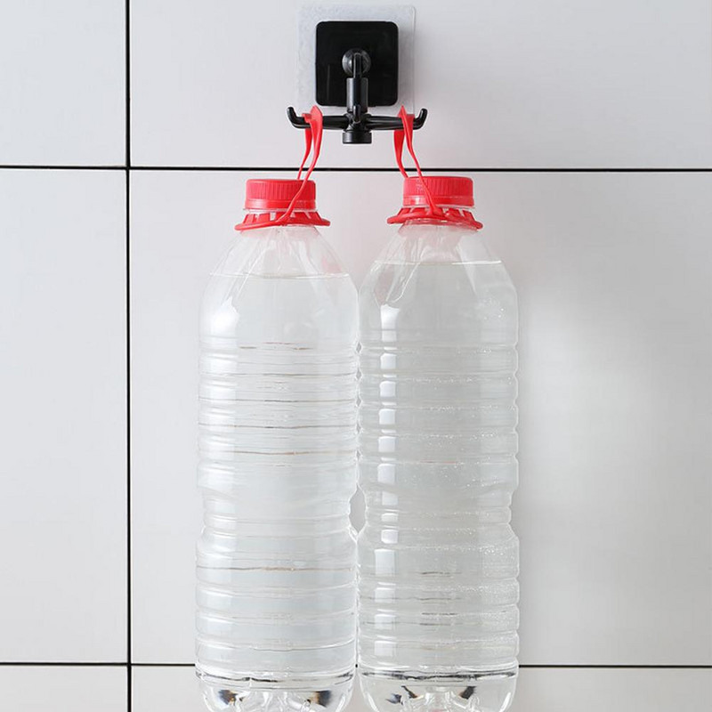 Kuhinjska kuka sa 6 kandži bez bušenja, zidna rotirajuća polica za kuhinjski pribor za jelo za 360 stupnjeva