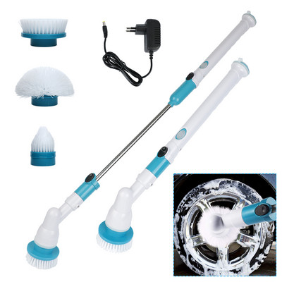 Bathtub Tile Brush Kitchen Bathroom Sink Cleaning Gadget Electric Spin Cleaner 3-in-1 Wireless Electric Cleaning Brush Housework