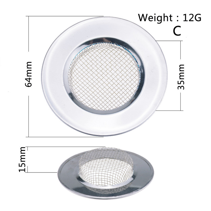 Izlietnes sietiņš dušas kanalizācijas izvads pretbloķēšanas grīda notekas matu aizbāznis ķērējs virtuves piederumi vannas istabas piederumi