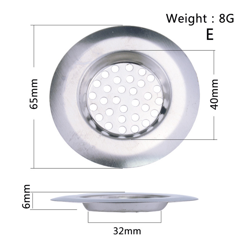 Izlietnes sietiņš dušas kanalizācijas izvads pretbloķēšanas grīda notekas matu aizbāznis ķērējs virtuves piederumi vannas istabas piederumi