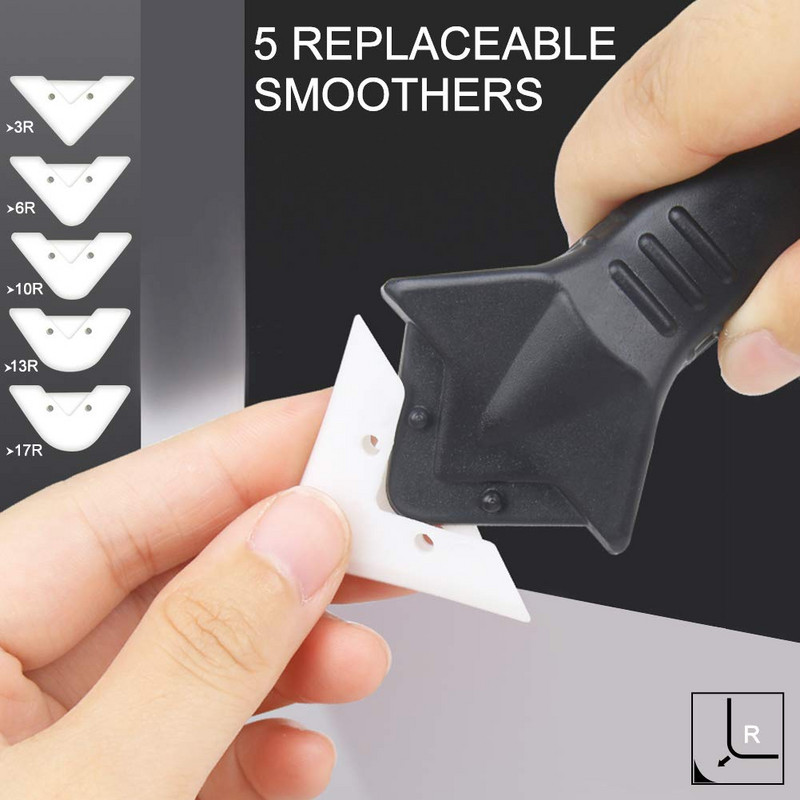 5 u 1 sredstvo za uklanjanje silikona, brtvilo, glatko strugalo, brtvilo, finiš, komplet za fugiranje, alati, set ručnih alata za uklanjanje plijesni s poda, pribor, novo