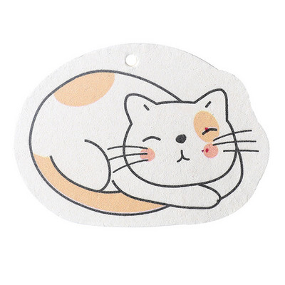 Kawaii jastučići od spužve od drvene pulpe Kuhinjsko posuđe u obliku mačke Lonci Ribalica posuđa Alat za čišćenje kućanstva