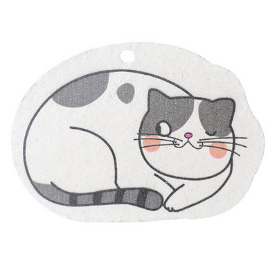 Kawaii jastučići od spužve od drvene pulpe Kuhinjsko posuđe u obliku mačke Lonci Ribalica posuđa Alat za čišćenje kućanstva