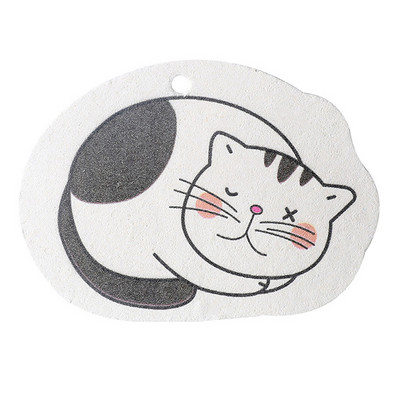 Kawaii jastučići od spužve od drvene pulpe Kuhinjsko posuđe u obliku mačke Lonci Ribalica posuđa Alat za čišćenje kućanstva