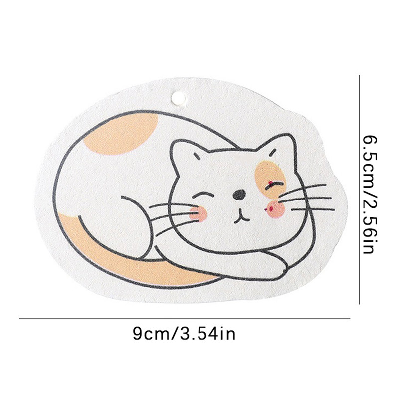 Kawaii jastučići od spužve od drvene pulpe Kuhinjsko posuđe u obliku mačke Lonci Ribalica posuđa Alat za čišćenje kućanstva