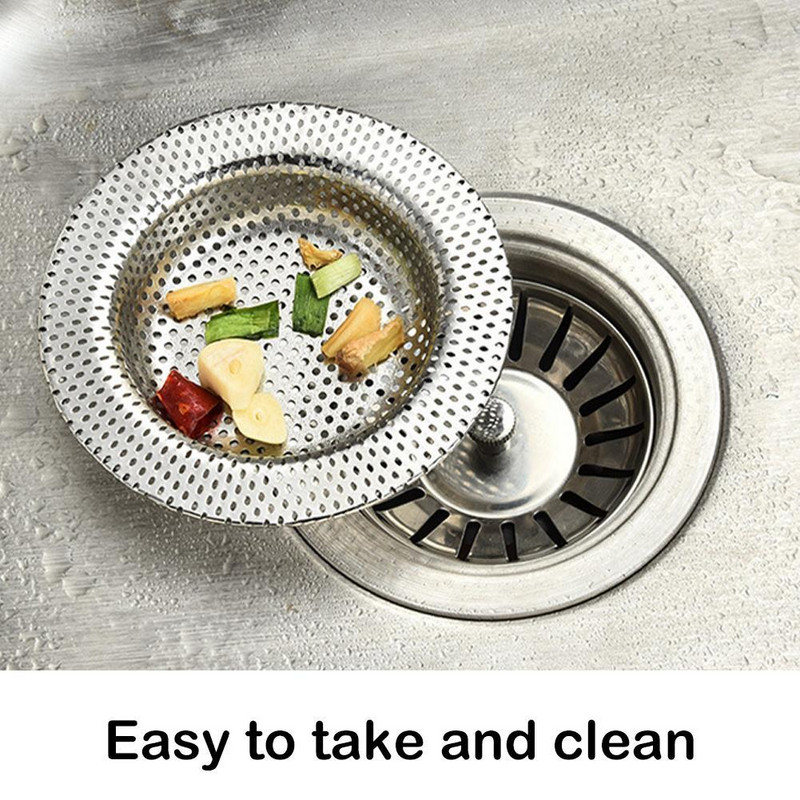 Kuhinjski sudoper Filter za vodu Mrežasto cjedilo Kuhinjski alat Kupaonski čep Poklopac odvoda Od nehrđajućeg čelika Zahvat za kosu Pod Sh X6Z1