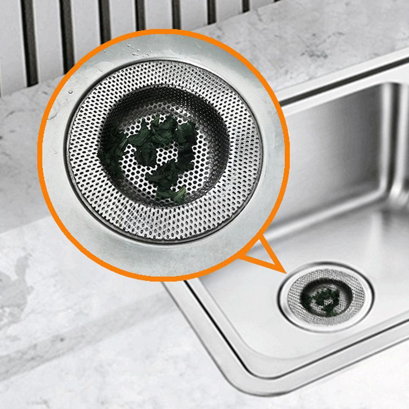 Kuhinjski sudoper Filter za vodu Mrežasto cjedilo Kuhinjski alat Kupaonski čep Poklopac odvoda Od nehrđajućeg čelika Zahvat za kosu Pod Sh X6Z1