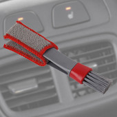 Četka za automobil s dvije glave ABS mikrovlakana Prijenosna mekana četka za čišćenje Uklonjiva Delikatna mala za RV za automobile Kamion SUV