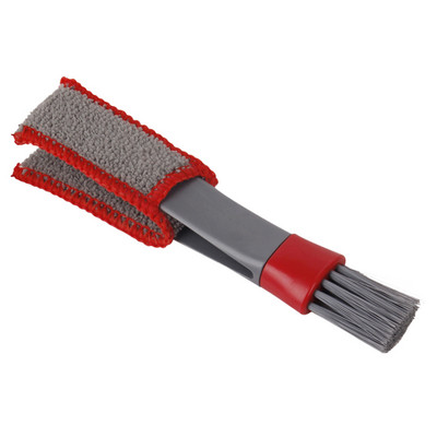 Četka za automobil s dvije glave ABS mikrovlakana Prijenosna mekana četka za čišćenje Uklonjiva Delikatna mala za RV za automobile Kamion SUV