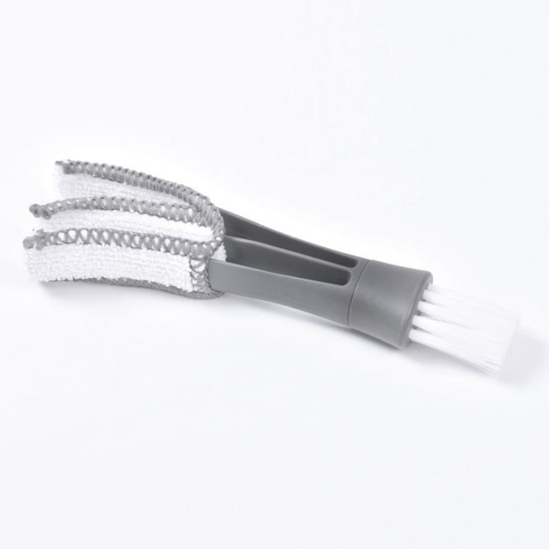 Četka za automobil s dvije glave ABS mikrovlakana Prijenosna mekana četka za čišćenje Uklonjiva Delikatna mala za RV za automobile Kamion SUV