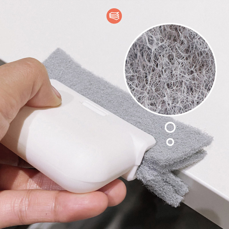 2-ühes soone puhastamise tööriist aknaraam Ukse soone puhastushari liugukse rööbastee puhastuslapp käeshoitav pragude puhastusvahend