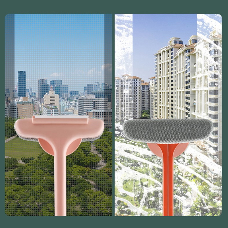 Noņemama 2 vienā logu tīrīšanas birste Ekrāna tīrītājs stikla tīrīšanas birste Logu grīdas mazgāšanas birste izvelkams rokturis