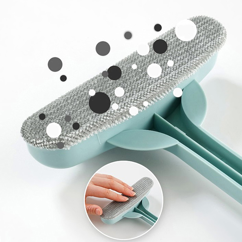 Noņemama 2 vienā logu tīrīšanas birste Ekrāna tīrītājs stikla tīrīšanas birste Logu grīdas mazgāšanas birste izvelkams rokturis