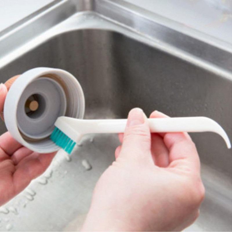 2 gab. Tīrīšanas suku komplekts Virtuves piederumi Tīrīšanas rīks Pārnēsājams ar garu rokturi zīdaiņu pudelītes krūzes vāciņš Tīras šauras birstes